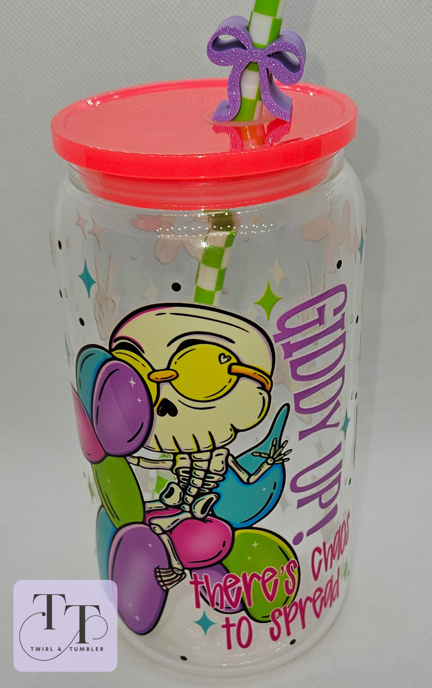 "Giddy Up! There's Chaos to Spread" 16oz Tumbler