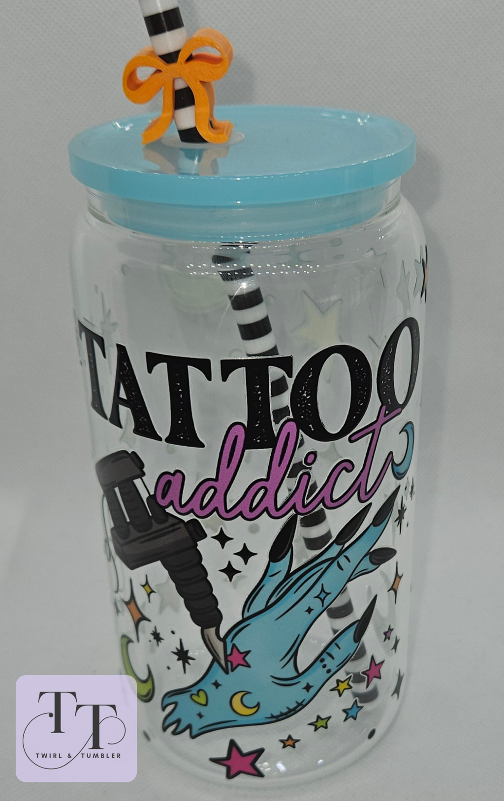 "Tattoo Addict" 16oz Tumbler